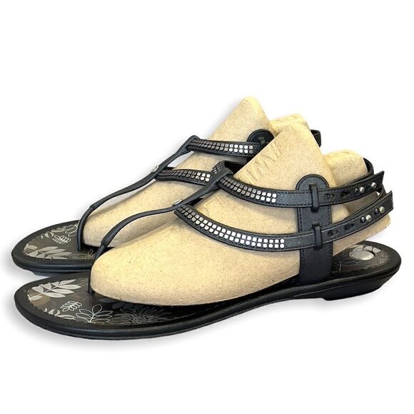 Grendene Brazil Autumn Run Silver Studded Flexpand Gladiator Small Heel Sandals - Picture 6 of 16